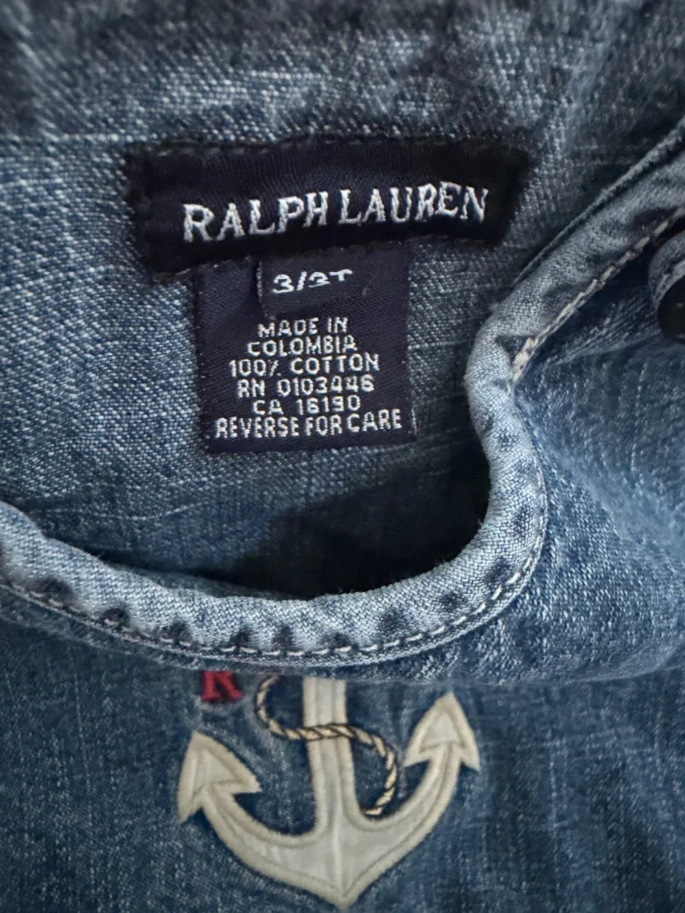 Ralph Lauren anchor denim jumper